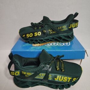 Just So So Womens Shoes Yellow/Green Size EU Size 39 US 8.5 Athletic Sporty New
